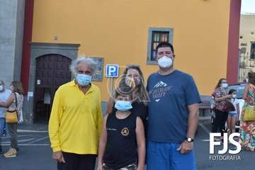 Lomo Magullo inició este sábado los cultos en honor de la Virgen de Las Nieves (Foto Francisco Javier Santana/TA)